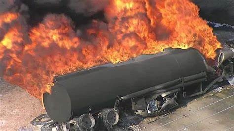 10 Burnt To Death, Three Vehicles Razed As Tanker Explodes On Lagos ...